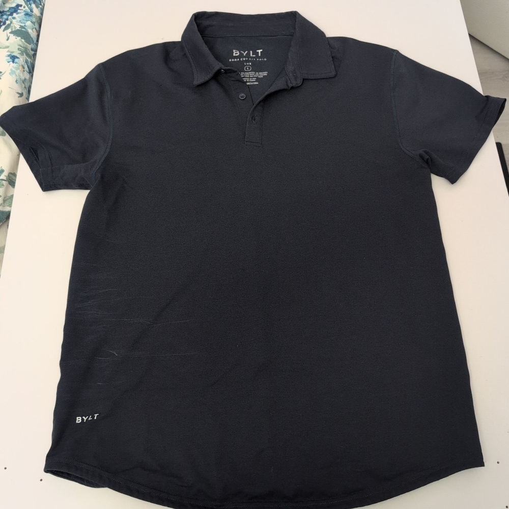 BYLT Basics Dark Blue Polo Shirt